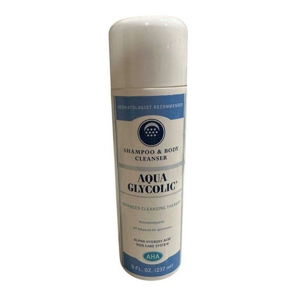 Aqua Glycolic Shampoo and Body Cleanser 8 oz Advanced Cleansing Therapy AHA - Picture 1 of 3
